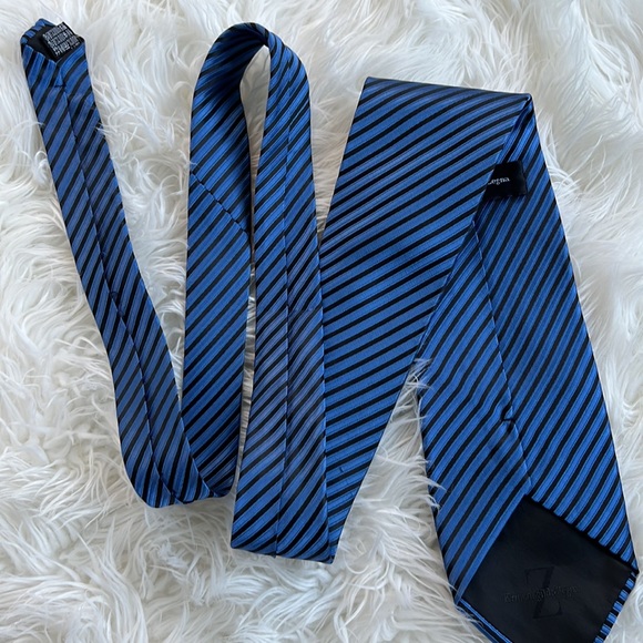 ✅ ERMENEGILDO ZEGNA Striped Luxury Tie 100% Silk - Picture 3 of 5